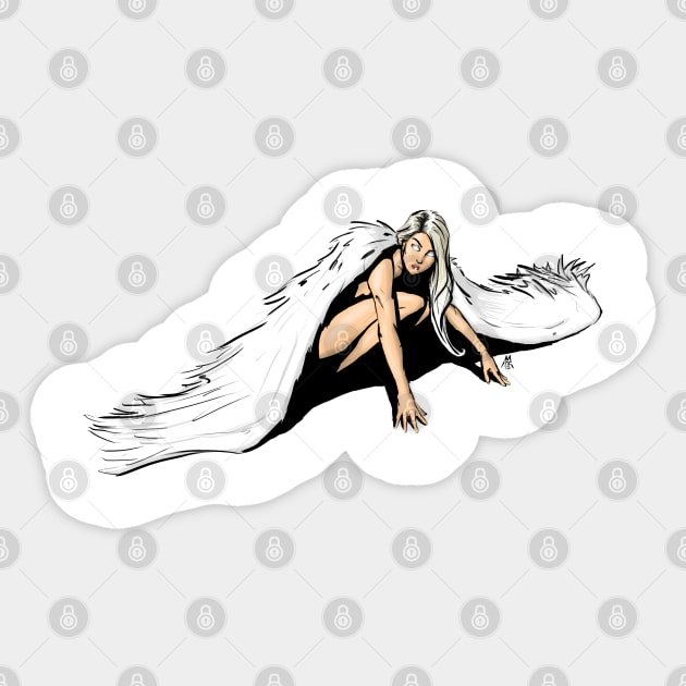 Wild Angel Sticker by PickledGenius